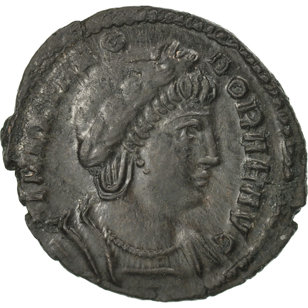 Coin, Theodora, Follis, Trier, AU(55-58), Bronze, RIC:65