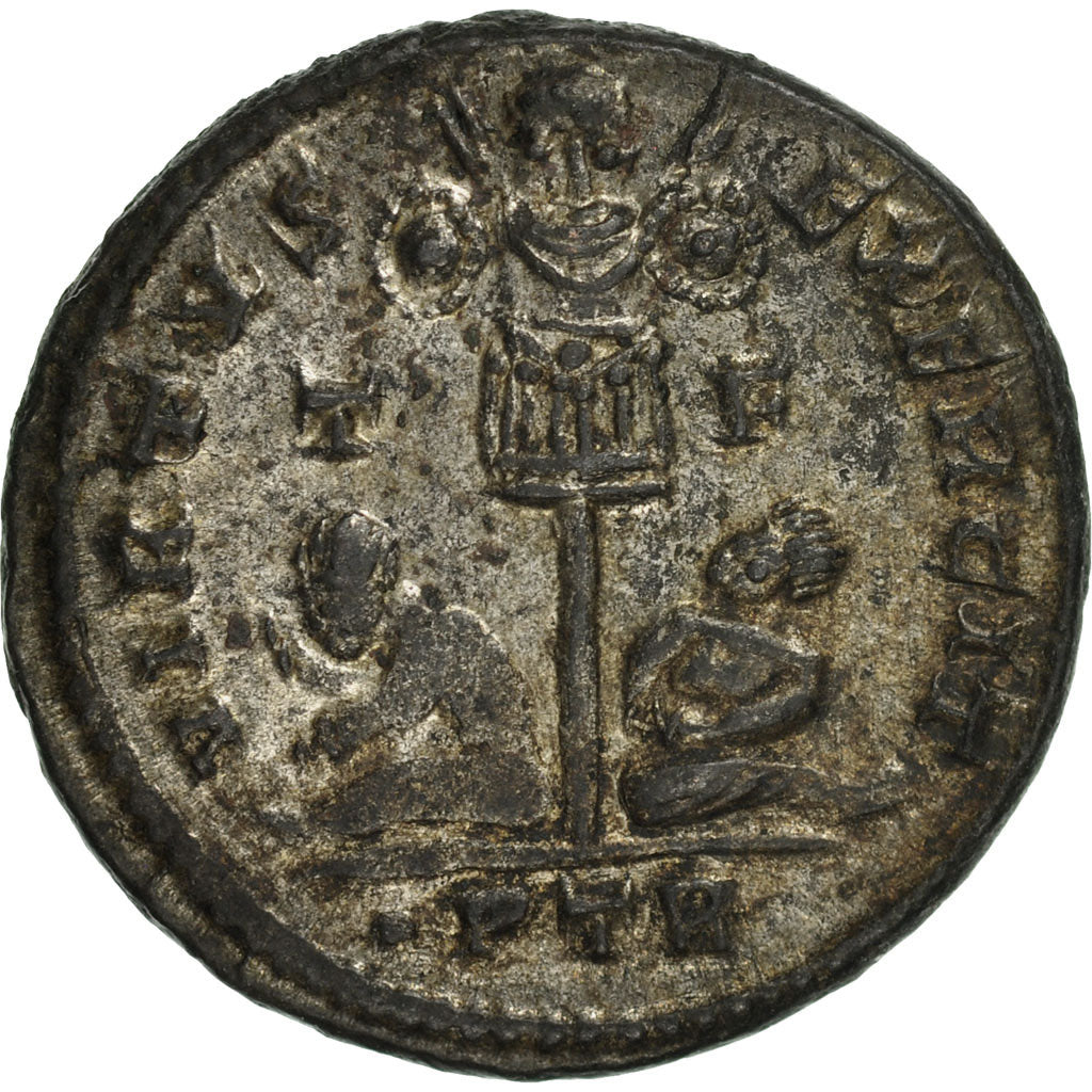 Constantine I, Follis, Trier, BB+, Bronzo, RIC:281