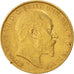 Moneda, Gran Bretaña, Edward VII, 1/2 Sovereign, 1905, MBC, Oro, KM:804