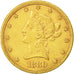 Stati Uniti, Coronet Head, $10, Eagle, 1880, Philadelphia, BB+, Oro, KM:102