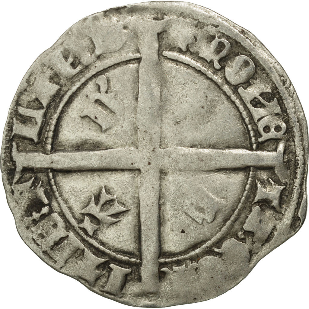 Moneta, Francia, Flanders, Gros, MB+, Argento, Boudeau:2261