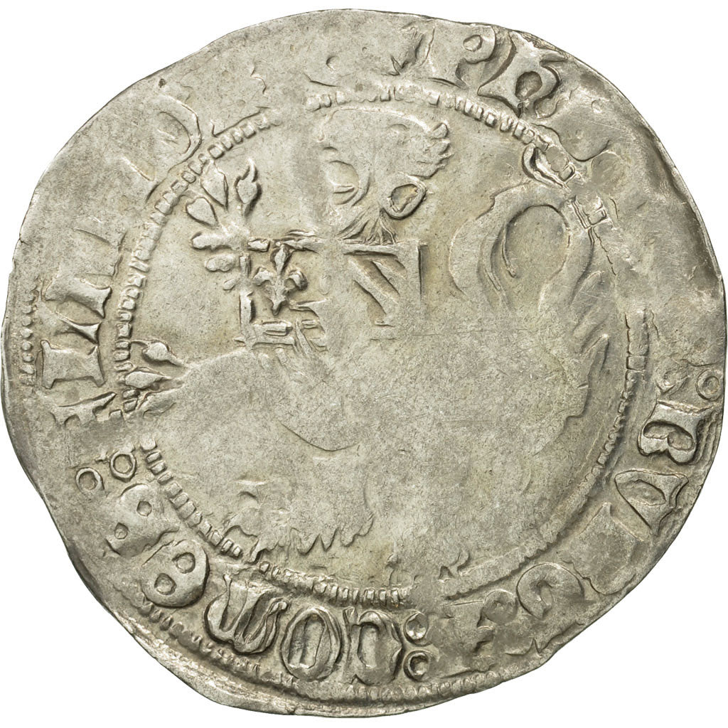 Coin, France, Flanders, Double Gros, VF(30-35), Silver, Boudeau:2260