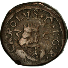 Moneda, Estados italianos, CAGLIARI, Carlo II, 3 Cagliarese, 6 Denari, 1668