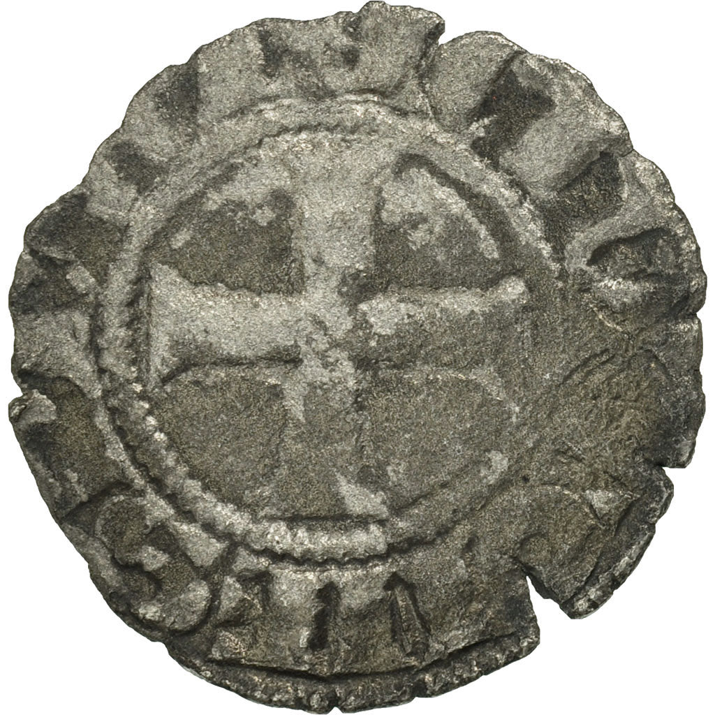 Coin, France, Provence, Charles I, Denarius, VF(20-25), Billon, Boudeau:818