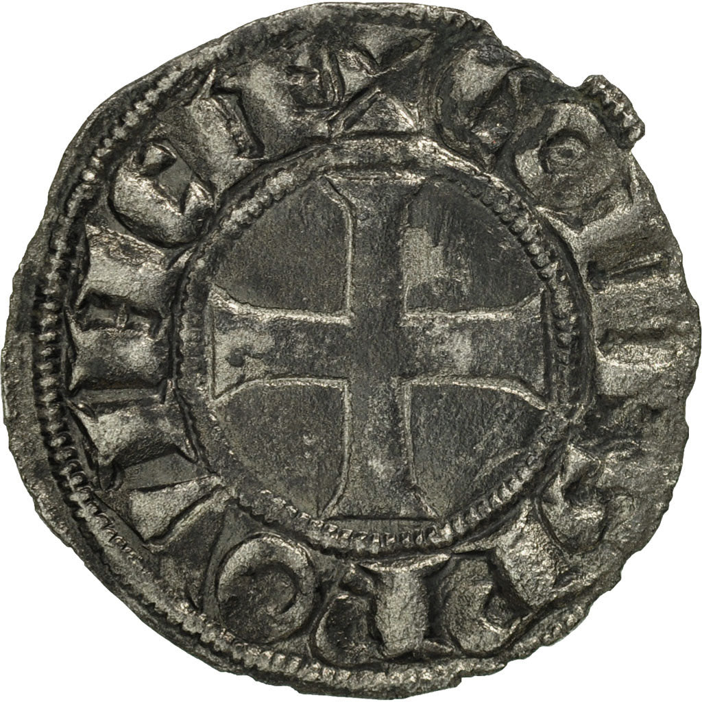 Münze, Frankreich, Provence, Charles I, Denarius, S+, Billon, Boudeau:818