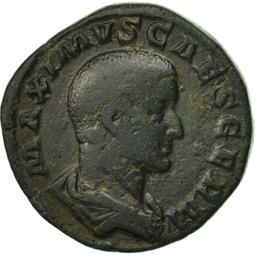 Maximus Caesar, Sestertius, Rome, VF(20-25), Bronze, RIC:13