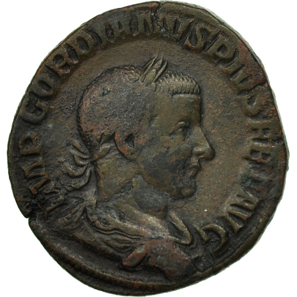 Coin, Gordian III, Sestertius, Rome, VF(30-35), Bronze, RIC:298a