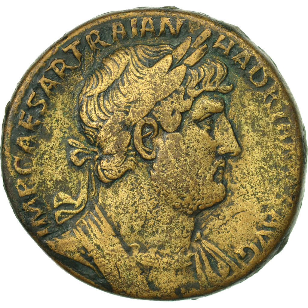 Hadrian, Sesterz, Rome, S+, Bronze, RIC:614a