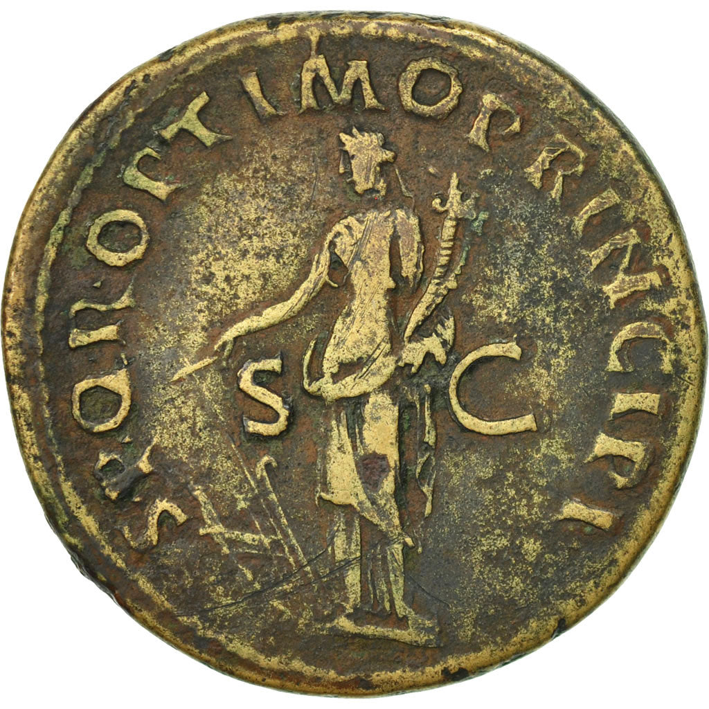 Trajan, Sestertius, Rome, EF(40-45), Bronze, RIC:500