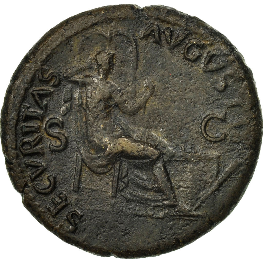 Nero, Dupondius, Lyons, SS, Bronze, RIC:446