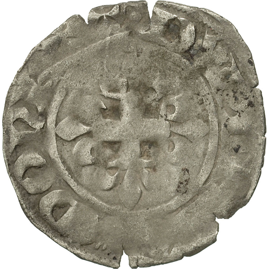 Coin, France, Philippe VI, Double Parisis, VF(30-35), Billon, Duplessy:269