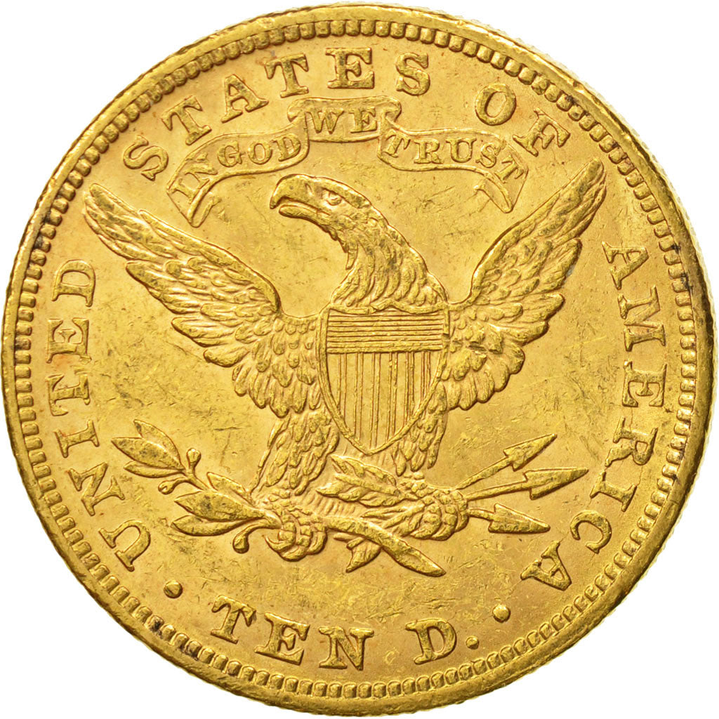 Coin, United States, Coronet Head, $10, Eagle, 1892, U.S. Mint, Philadelphia