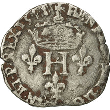 Francia, Henri III, Double Sol Parisis, 1578, Dijon, MB, Argento, Duplessy:4472