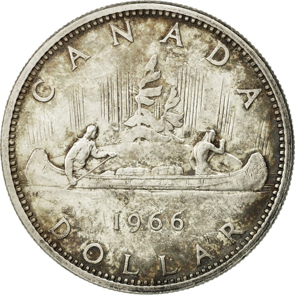 Coin, Canada, Elizabeth II, Dollar, 1966, Royal Canadian Mint, Ottawa