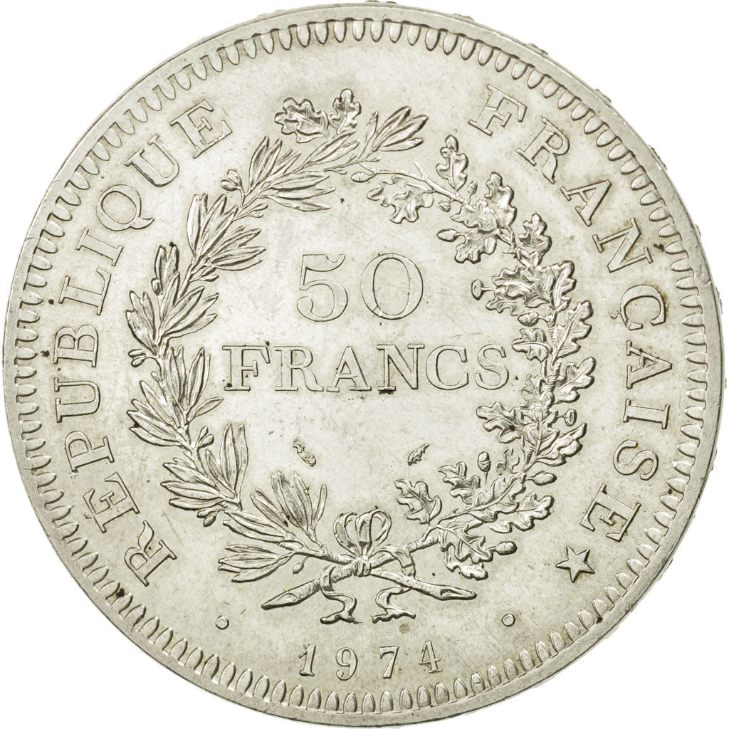 Monnaie, France, Hercule, 50 Francs, 1974, SPL, Argent, KM:941.2, Gadoury:882a