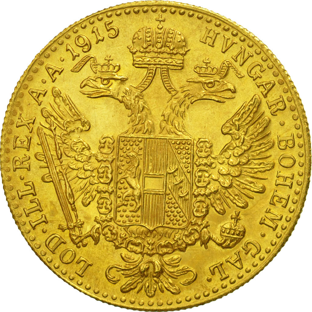 Coin, Austria, Franz Joseph I, Ducat, 1915, MS(65-70), Gold, KM:2267