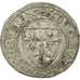 Monnaie, France, Charles VI, Blanc Guénar, Poitiers, TB+, Billon, Duplessy:377A