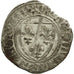 Coin, France, Charles VI, Blanc Guénar, Saint-Pourçain, EF(40-45), Billon