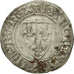 France, Charles VI, Blanc Guénar, Angers, VF(30-35), Billon, Duplessy:377A