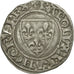 France, Charles VI, Blanc Guénar, Angers, Legend variety, EF(40-45), Billon