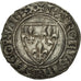 France, Charles VI, Blanc Guénar, Angers, AU(50-53), Billon, Duplessy:377A
