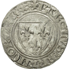 Moneta, Francja, Charles VI, Blanc Guénar, Villeneuve-lès-Avignon, EF(40-45)
