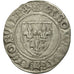 France, Charles VI, Blanc Guénar, La Rochelle, TTB+, Billon, Duplessy:377A