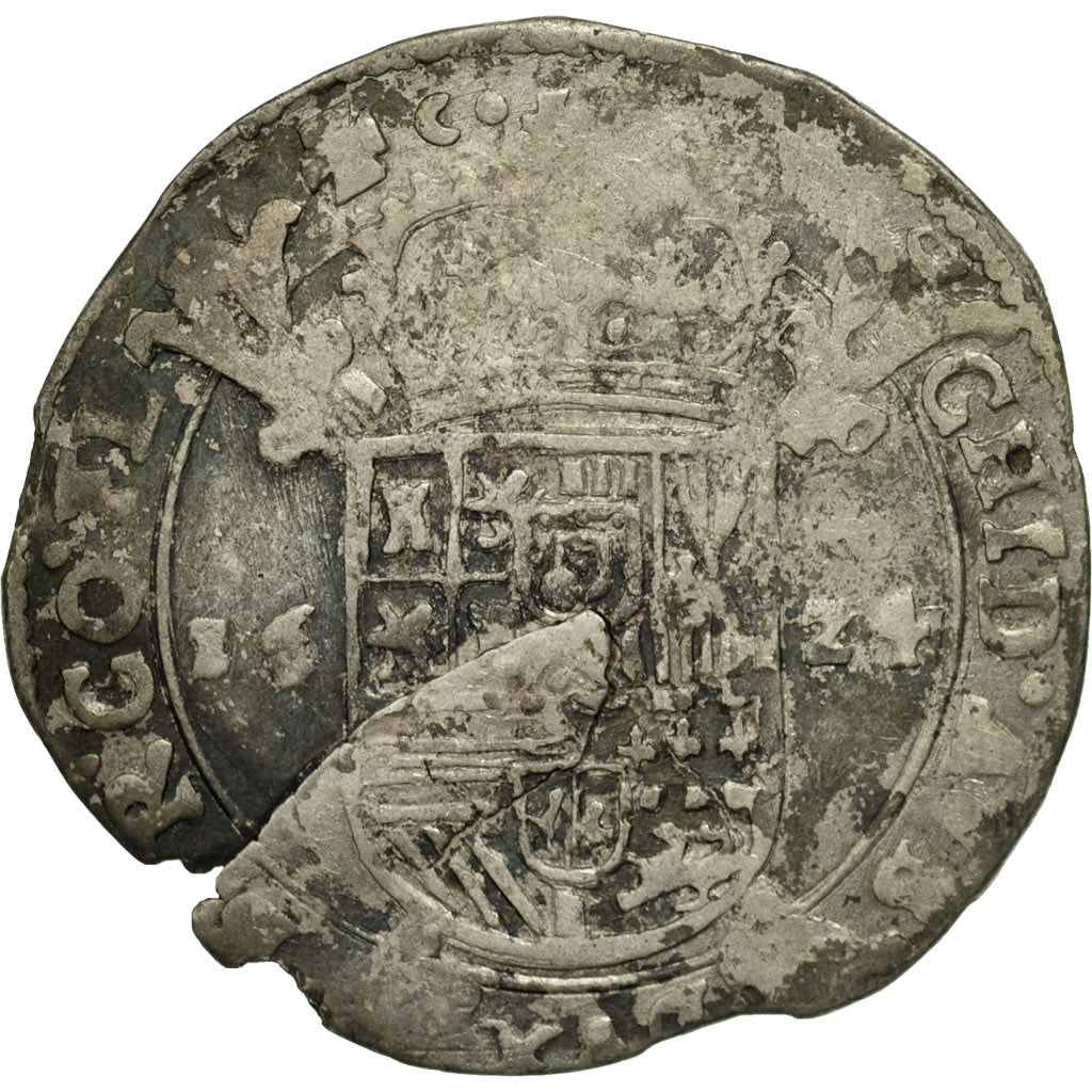 Coin, Spanish Netherlands, Flanders, Philip IV, Escalin, 1624, Bruges
