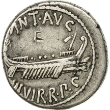 Coin, Marcus Antonius, Denarius, Traveling Mint, EF(40-45), Silver