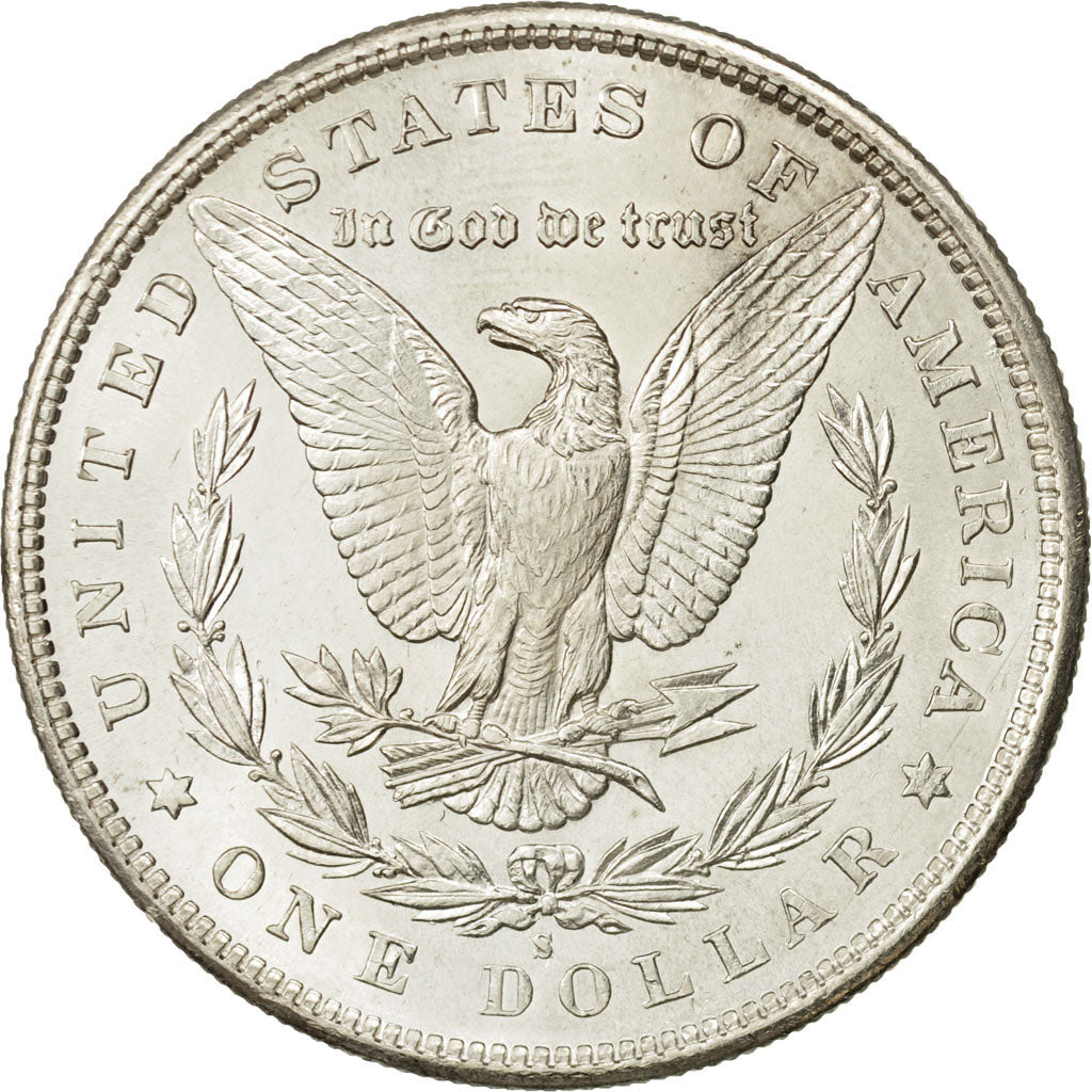 United States, Morgan Dollar, 1880, U.S. Mint, San Francisco, MS(65-70), Silver