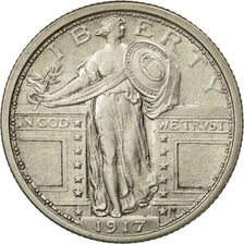 Coin, United States, Standing Liberty Quarter, Quarter, 1917, U.S. Mint