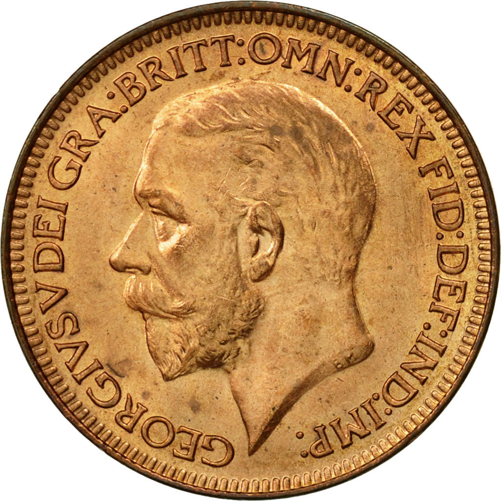 Coin, Great Britain, George V, Farthing, 1932, MS(65-70), Bronze, KM:825