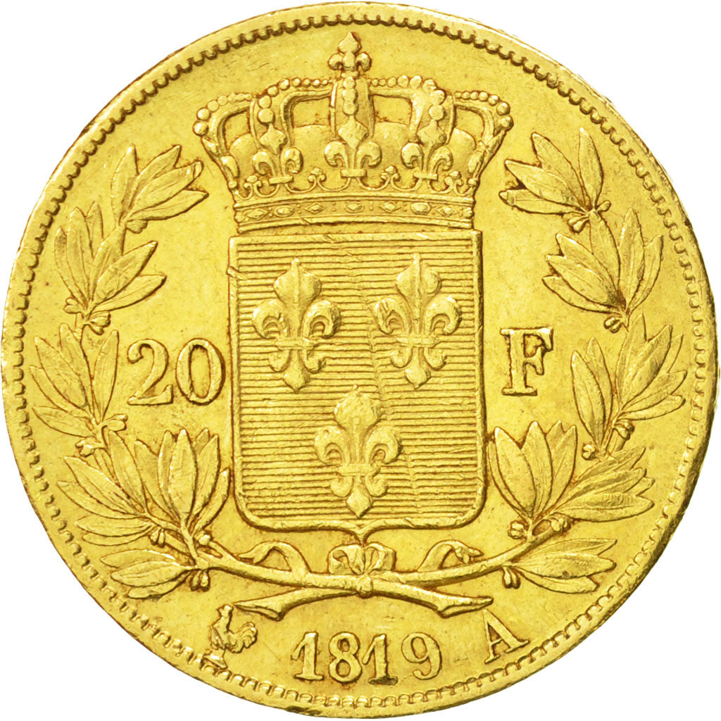 Monnaie, France, Louis XVIII, Louis XVIII, 20 Francs, 1819, Paris, SUP, Or