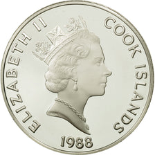Cook Islands, Elizabeth II, 50 Dollars, 1988, Juan Ponce de Léon, MS(65-70)