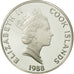 Cook Islands, Elizabeth II, 50 Dollars, 1988, Juan Ponce de Léon, MS(65-70)