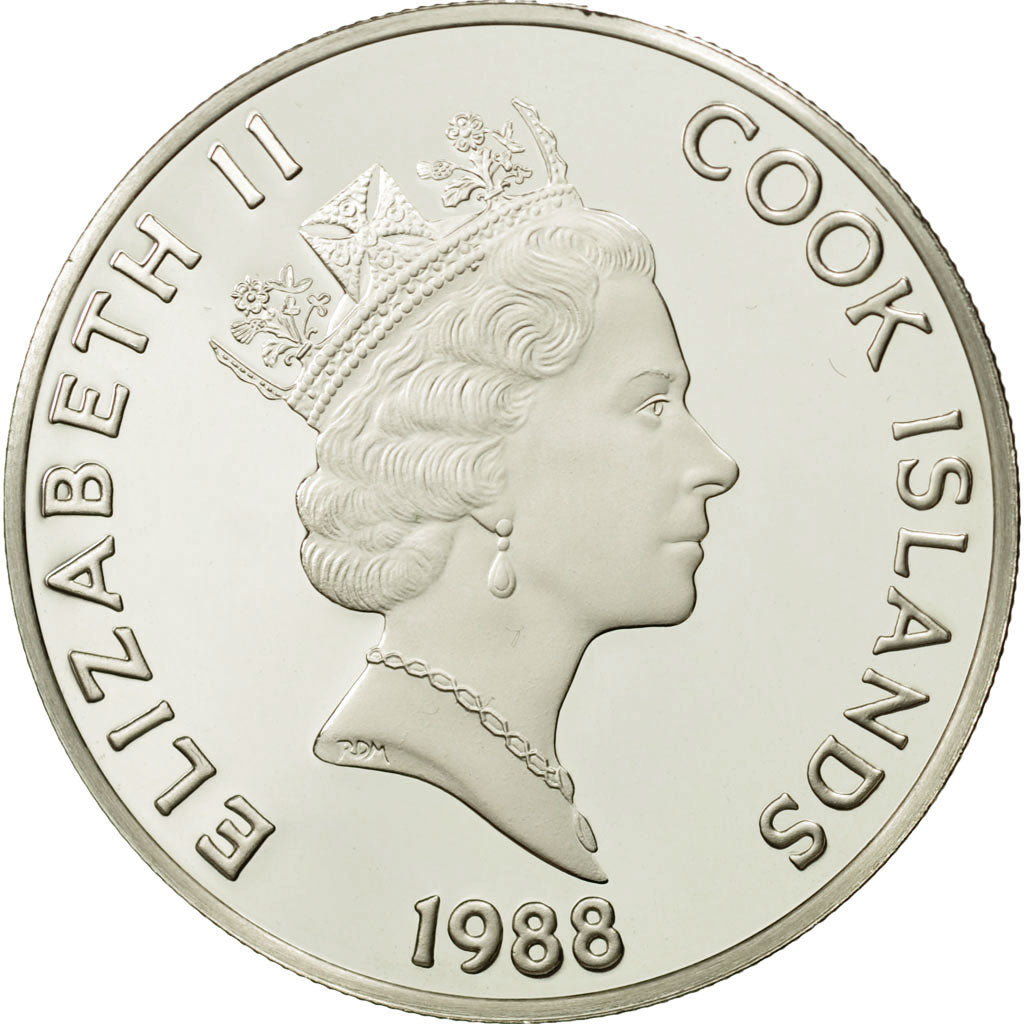 Cook Islands, Elizabeth II, 50 Dollars, 1988, Alexander the Great, MS(65-70)