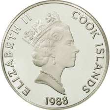Cook Islands, Elizabeth II, 50 Dollars, 1988, Leif Ericson, MS(65-70)