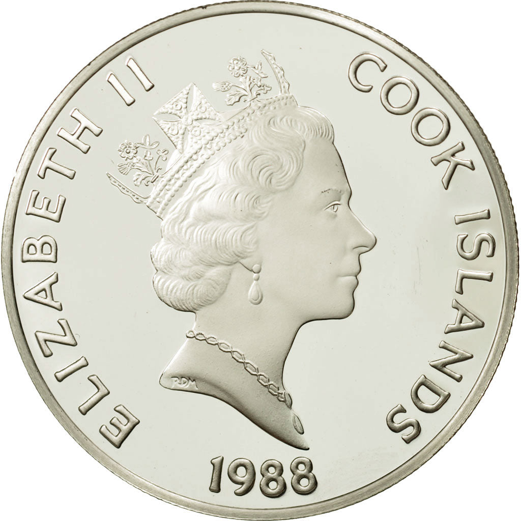 Coin, Cook Islands, Elizabeth II, 50 Dollars, 1988, Franklin Mint, USA