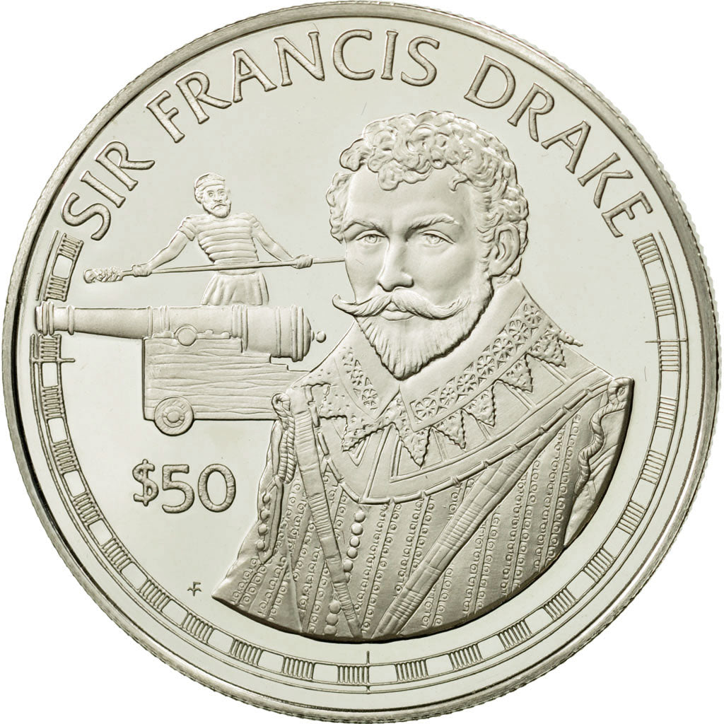 Coin, Cook Islands, Elizabeth II, 50 Dollars, 1988, Franklin Mint, USA