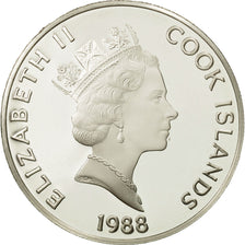 Îles Cook, Elizabeth II, 50 Dollars, 1988, Marco Polo, FDC, Argent