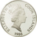 Cookinseln, Elizabeth II, 50 Dollars, 1988, Marco Polo, STGL, Silber