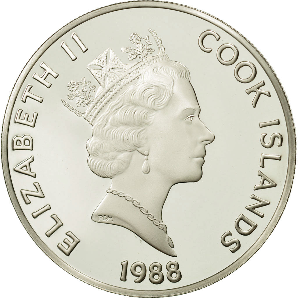 Cook Islands, Elizabeth II, 50 Dollars, 1988, Abel Janszoon Tasman, MS(65-70)