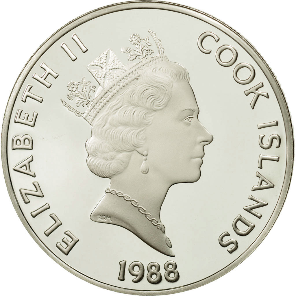 Cook Islands, Elizabeth II, 50 Dollars, 1988, Bartolomeu Diaz, MS(65-70)