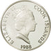 Cookinseln, Elizabeth II, 50 Dollars, 1988, Francisco Coronado, STGL, Silber