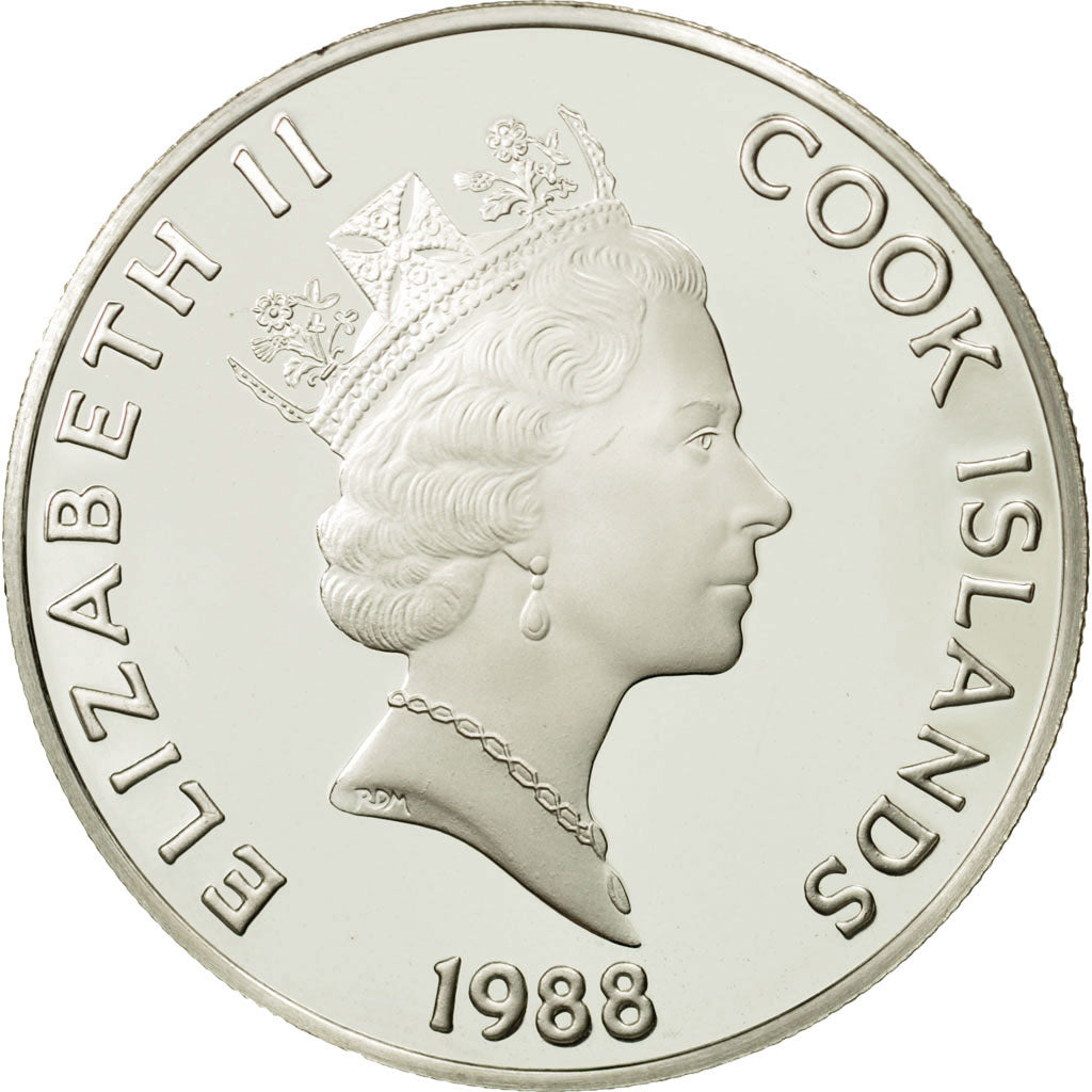 Coin, Cook Islands, Elizabeth II, 50 Dollars, 1988, Franklin Mint, USA