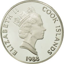 Îles Cook, Elizabeth II, 50 Dollars, 1988, Francisco Pizarro, FDC, Argent
