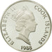 Cookinseln, Elizabeth II, 50 Dollars, 1988, Francisco Pizarro, STGL, Silber