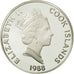 Cookinseln, Elizabeth II, 50 Dollars, 1988, Sieur de la Salle, STGL, Silber