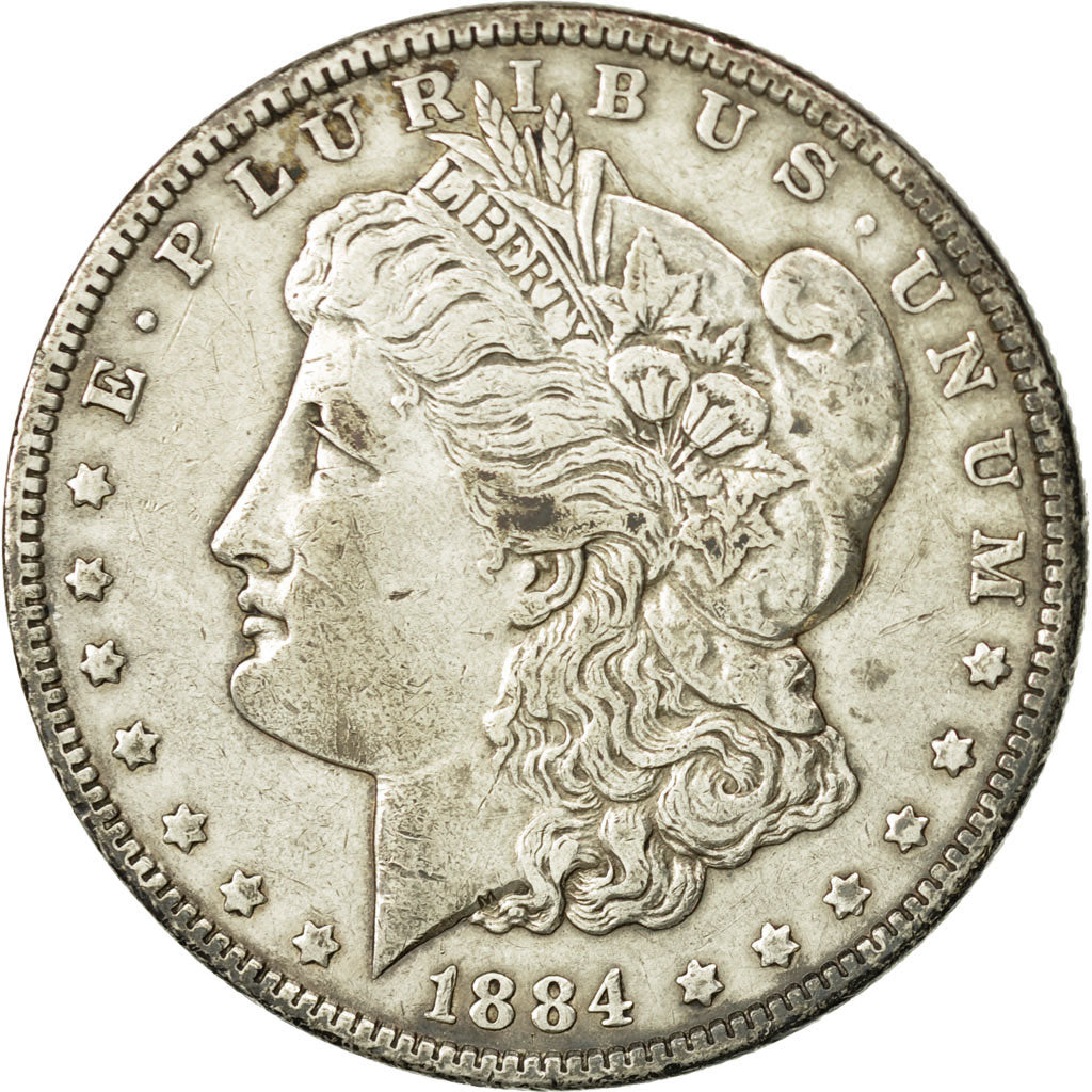 United States, Morgan Dollar, 1884, Philadelphia, EF(40-45), Silver, KM:110