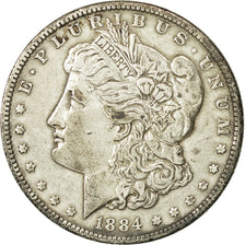 United States, Morgan Dollar, 1884, Philadelphia, EF(40-45), Silver, KM:110